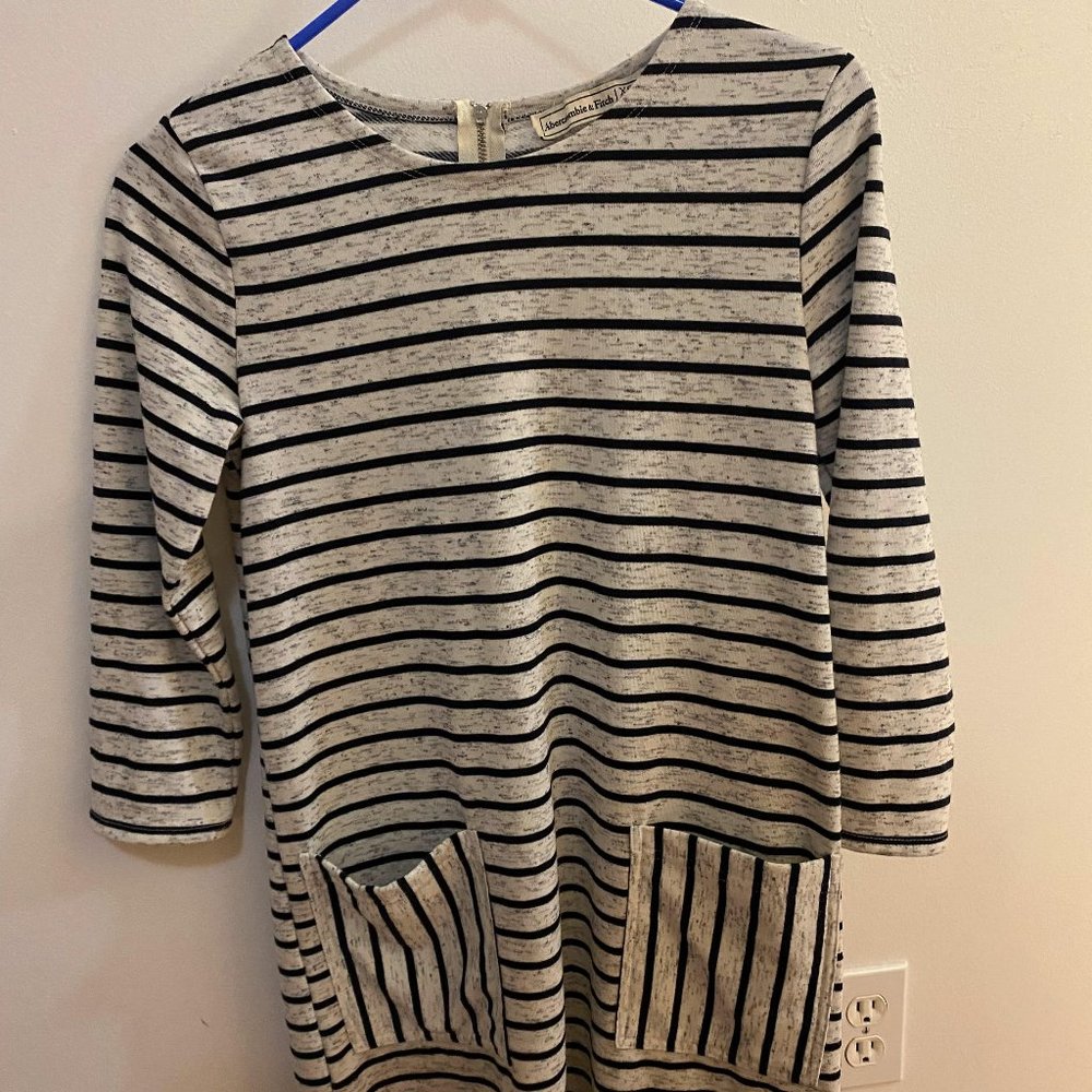 Abercrombie and Fitch Black and White Striped Dress